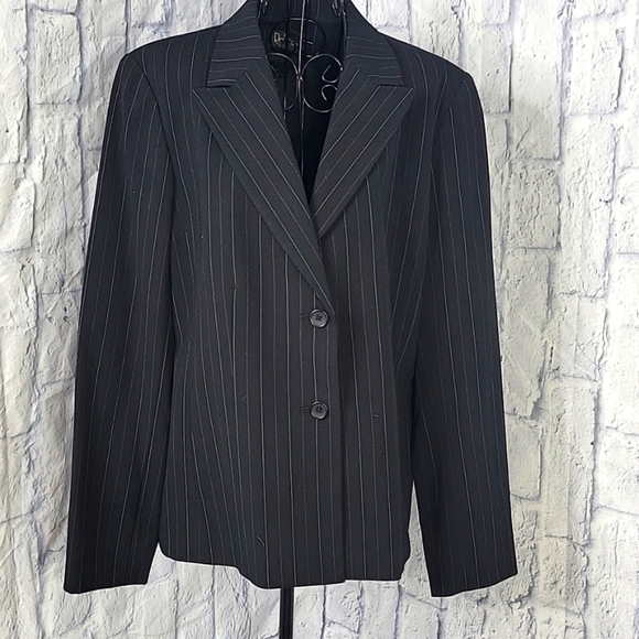 RAFAELLA Pinstriped Blazer Jacket‎ Size 14 - Picture 1 of 8